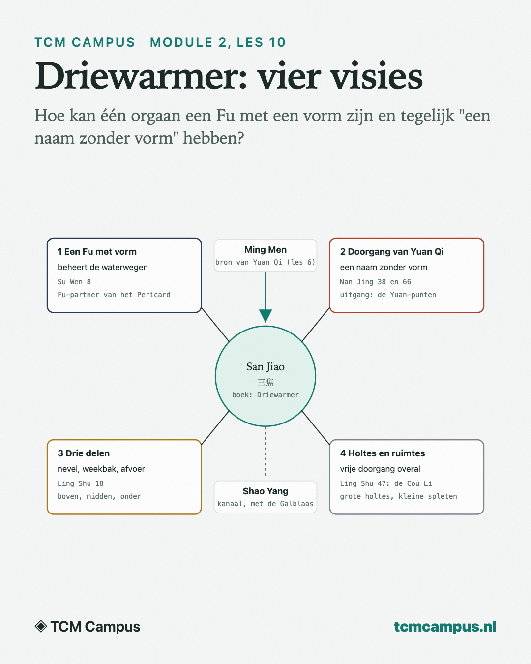 Driewarmer: vier visies: Hoe kan één orgaan een Fu met een vorm zijn en tegelijk "een naam zonder vorm" hebben?